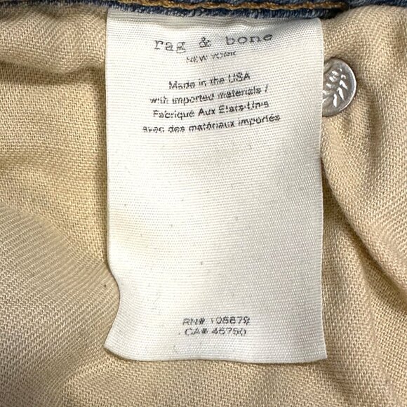 RAG & BONE Women's jeans, size 28, Dre Low-Rise Slim Boyfriend, light blue - Picture 14 of 15